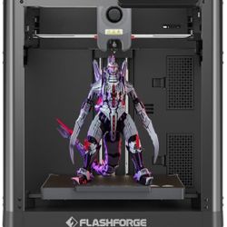 FLASHFORGE Adventurer 5M 3D Printer with Fully Auto Leveling System, Max 600mm/s High-Speed, 280℃ Quick-Detach Nozzle, CoreXY Structure for Superior P