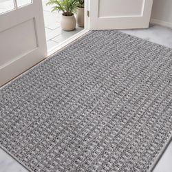 DEXI Dirt Trapper Door Mat, 48x72 Washable Doormat, Dirt Resistant and Absorbent, Easy Clean