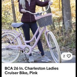 BCA 26 In. Charleston Ladies Cruiser Bike, Pink