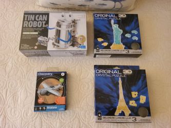 Brand new 3D puzzles, STEM kit, & Discovery 3D Airplane Puzzle Kit