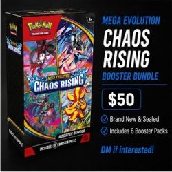 Pokémon Mega Evolution Chaos Rising Booster Bundle