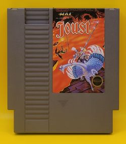 Joust (Nintendo Entertainment System, NES, 1988) Cartridge, Authentic [Tested & Working]