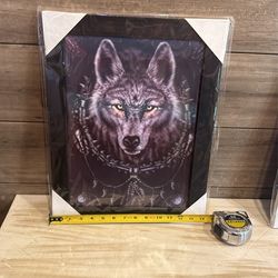 3D Wolf Picture Frame