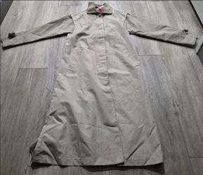 Vintage Misty Harbor Any Weather Women's Trench Coat Size 8R Tan Lined USA A006
