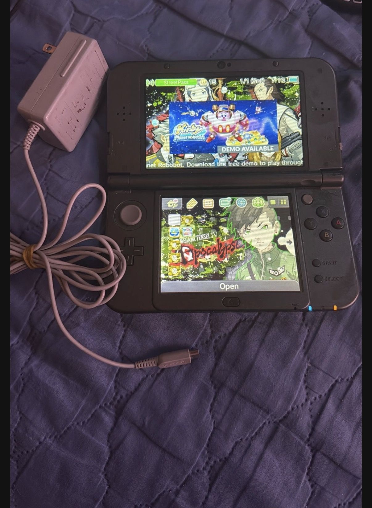 New 3ds Xl W/ Charger & 16gb Card Can Include Mod