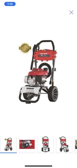 Pressure washer power by Honda crafman