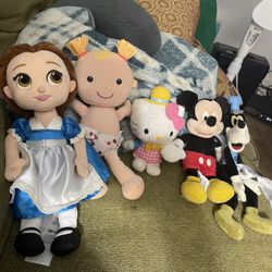 5 Assorted Plush