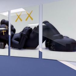 Kaws collection 3 panels wall art new