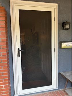 Mesh tech security door screen