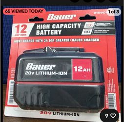 New Bauer 12 Ah Battery