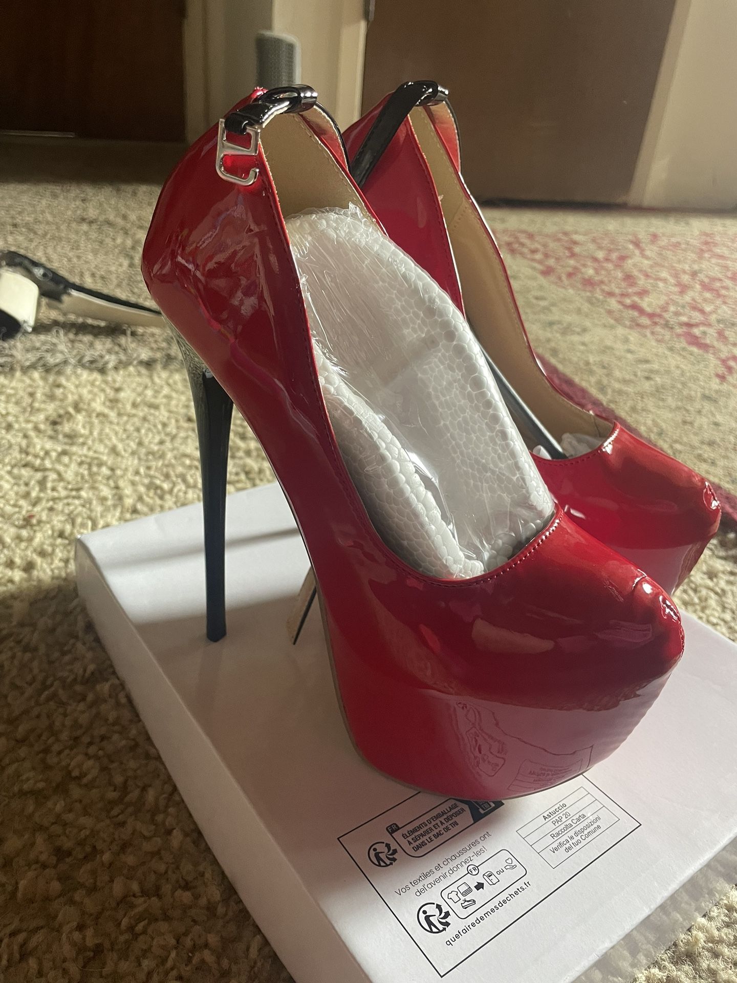 Red & Black Heels