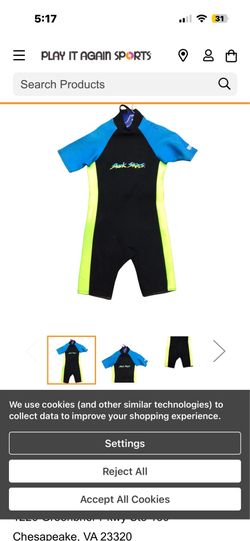 Vintage Sharks Skins wet suit