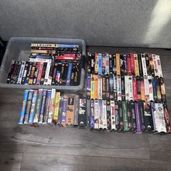 100 Tapes Vhs Movies Bundle 
