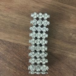 Vintage Monet Crystal Rhinestone Stretchy Bracelet