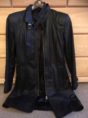 Genuine Leather Women’s Jacket, Black, size S