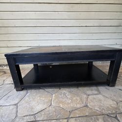 wood black brown coffee table furniture 