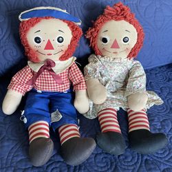 1960’s Raggedy Ann And Andy Dolls