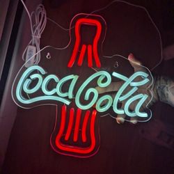 Neon Coca Cola 12" USB Light Sign Bar Room Novelty