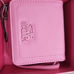 Pink Leather Steve Madden Wallet Wristlet
