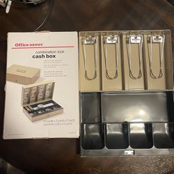 Combination Lock Cash Box New In Box
