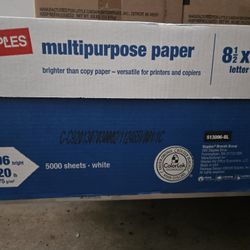 New Staples A4 Paper 5000 Sheets