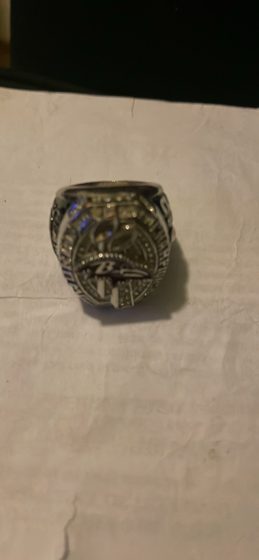 Baltimore ravens 2012 Flacco Super Bowl MVP Ring
