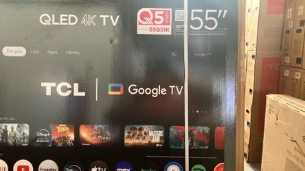 55”TCL QLED 4K SMART TV