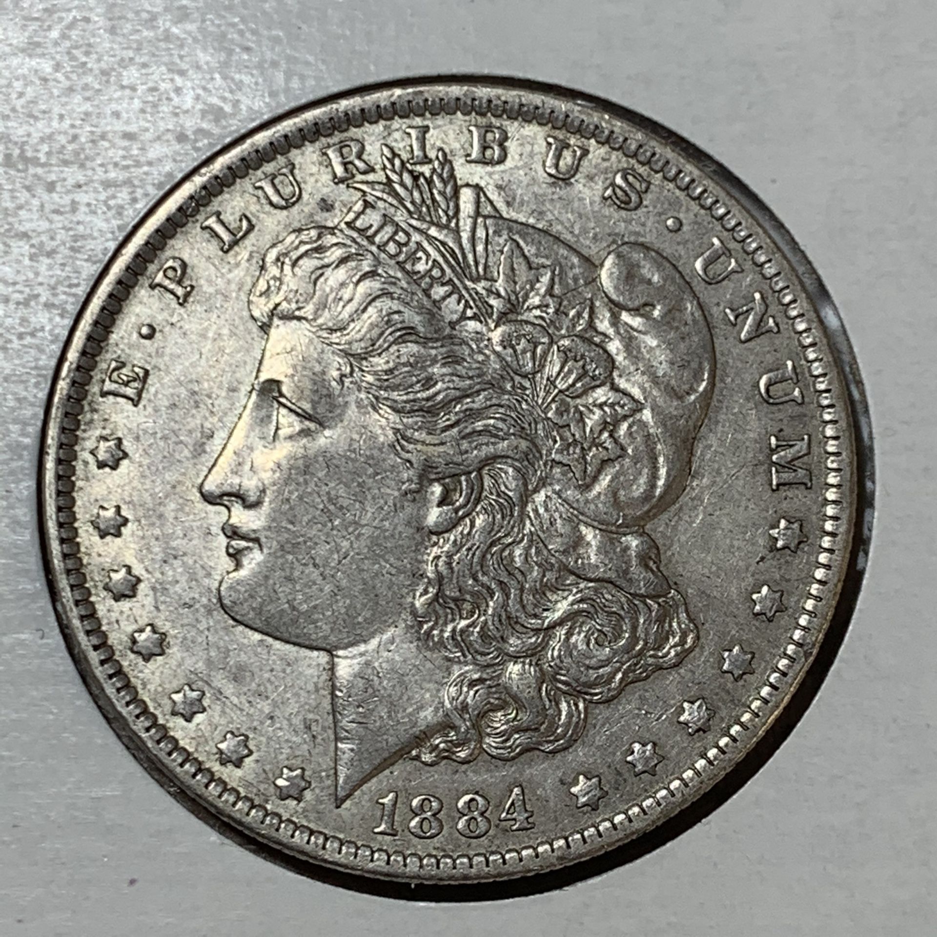1884-O Morgan silver dollar