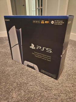 MINT/LITERALLY USED ONCE - PS5 Original Digital Edition w/ 1 controller