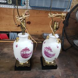 Lamps Vintage English Set