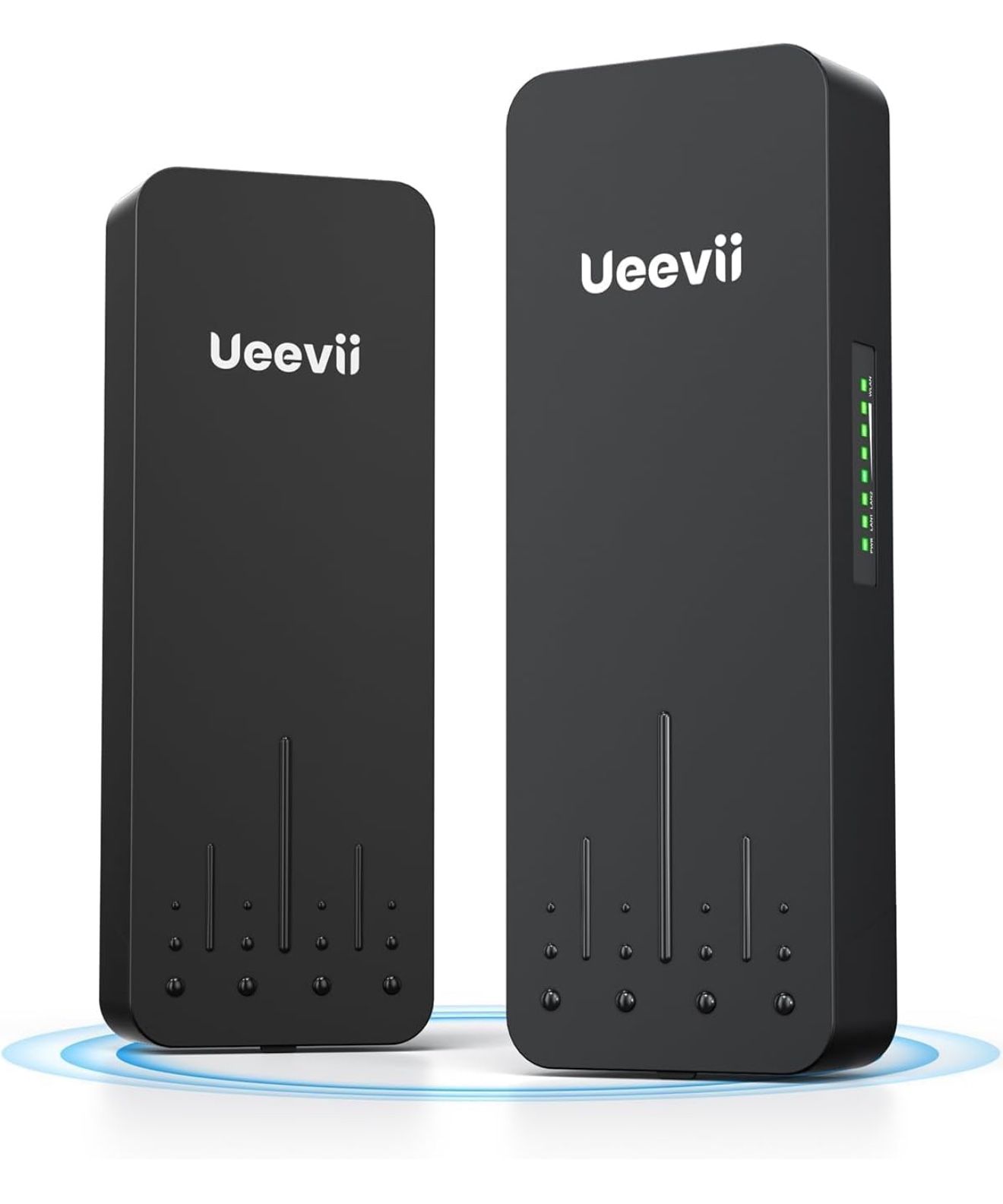 Wireless Bridge Point to Point Outdoor | 5.8GHz WiFi Brigdge | 5KM Long Range | Dual 1000Mbps Ports | IP66 Weatherproof | 24V PoE Black for Barn/Farm/