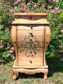 Bombay Style Jewelry Armoire stand cabinet