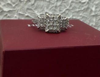 14k white gold engagement ring