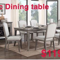 7 Pc Dining Table 