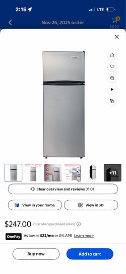 7.5 Mini fridge