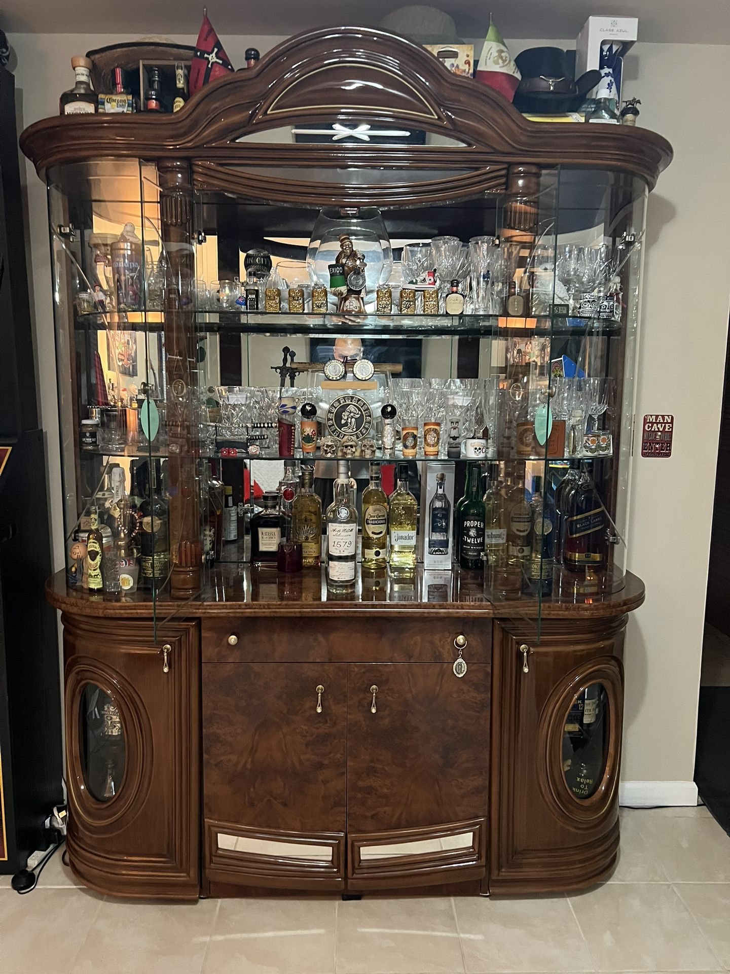Beautiful Glass Hutch/Cabinet