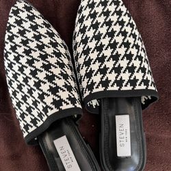 Steven  New York Houndstooth Mules