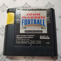 John madden Football Championship edition Sega genesis 