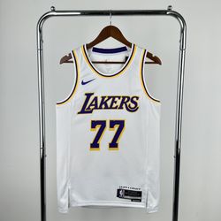 Clean Lakers White No. 77 Jersey - Authentic Nike Edition!