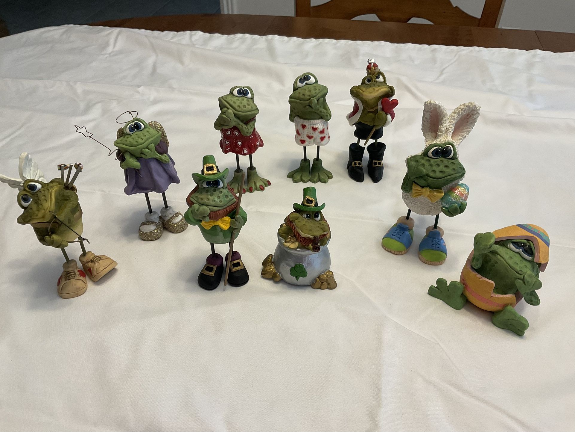 Russ Berrie Whimsical Frog Statues