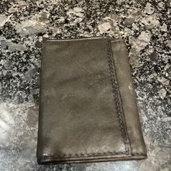 Pierre Cardin Key Wallet Black Leather Tri-Fold 8 Key Holder