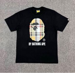 BAPE By Bathing Ape Plaid Ape Head Tee