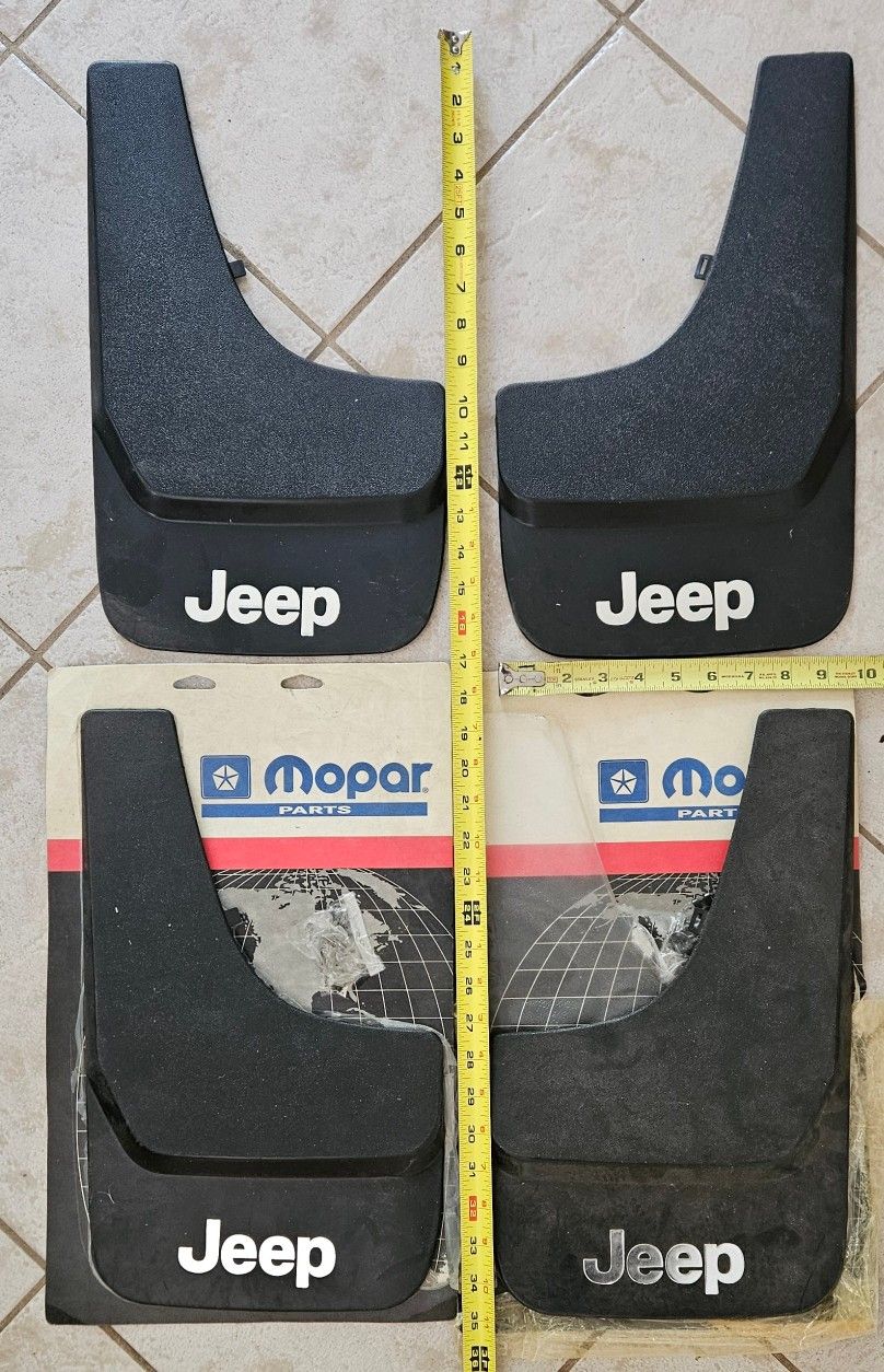 Authentic Jeep Molded Mud Flaps (qty 4) 