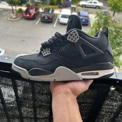 Jordan 4 Black Canvas 