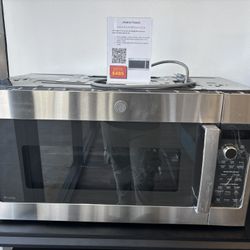 GE Profile 1.7 cu. ft. Over the Range Microwave in Stainless Steel with Air Fry