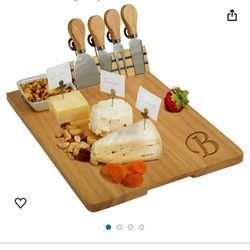 Monogrammed Charcoudery board with “W”