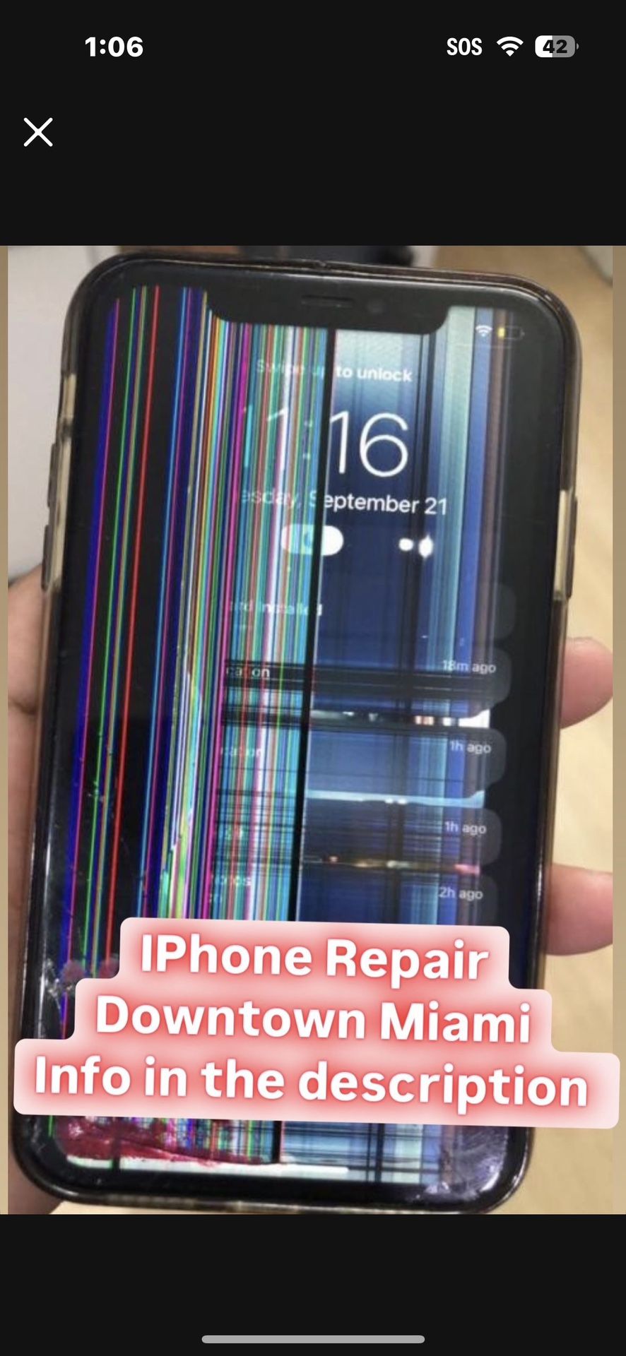 IPhone Cracked Screen