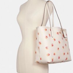Coach City Women's Leather Tote Bag - Pop Floral Print