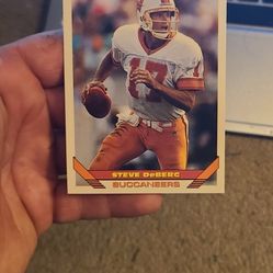 Steve Deberg 1993 Topps Football Card 