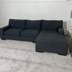 Black Fabric Sectional